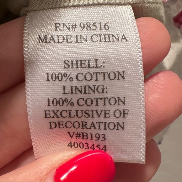 Coldwater Creek Women's Gray and Red Structured Button Up Top Size Petite 6 - Picture 5 of 6